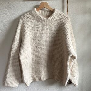 Micaela Greg Basketweave Sweater